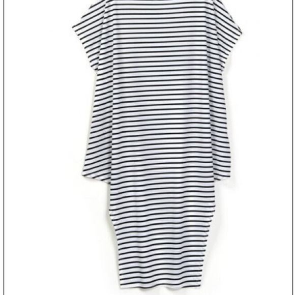 Black/white Stripe Maxi Dress DR104* - Picture 2 of 4